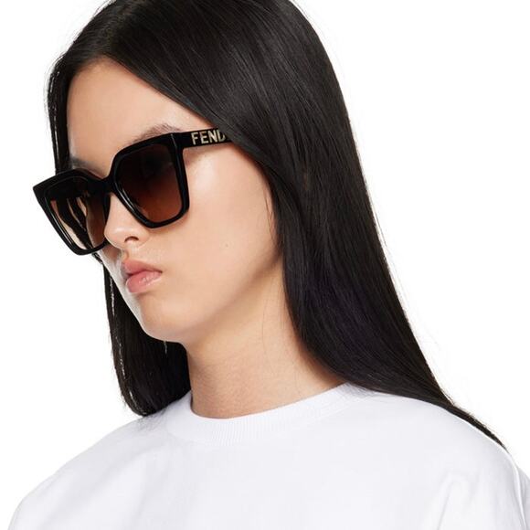 New FENDI Sunglasses FE40086I 01F Authentic